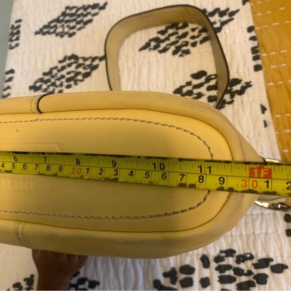 Y2K Coach Vintage Hobo Shoulder Handbag M0893-F13354 Butter Yellow Leather - Picture 15 of 16